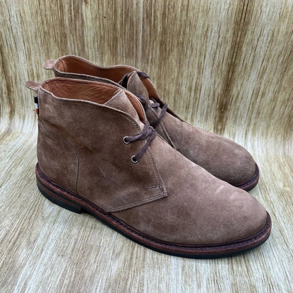 Allen Edmonds Chandler Chukka Boots Men's Size 9 Brown Suede Lace Up‎ 5836